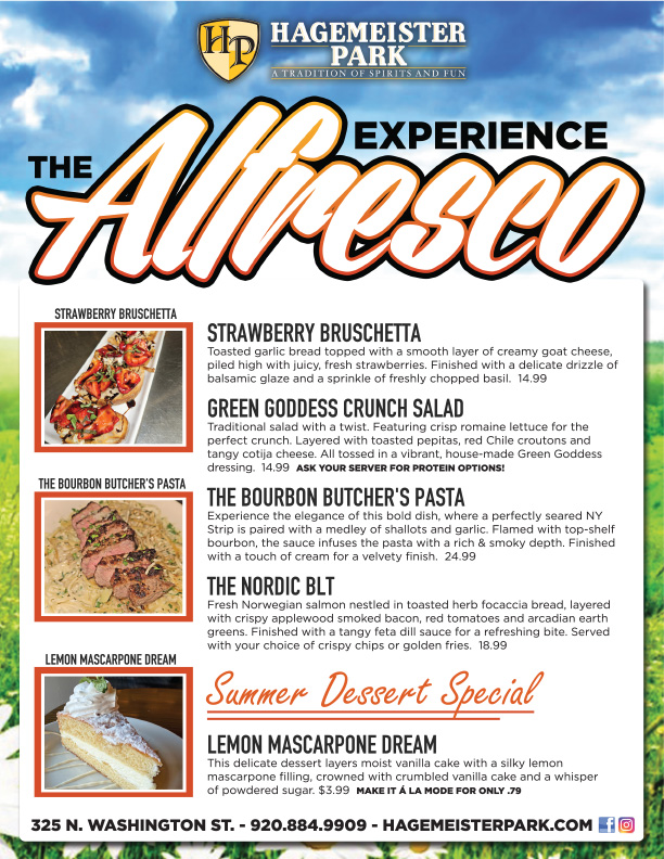 Hagemeister Park - Alfresco Menu