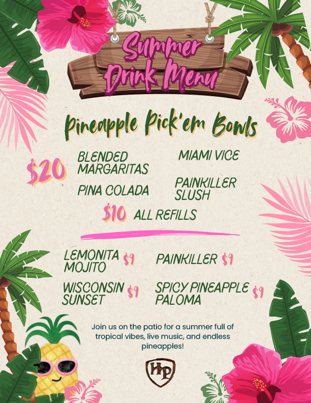 Hagemeister Park - Summer Drink Menu